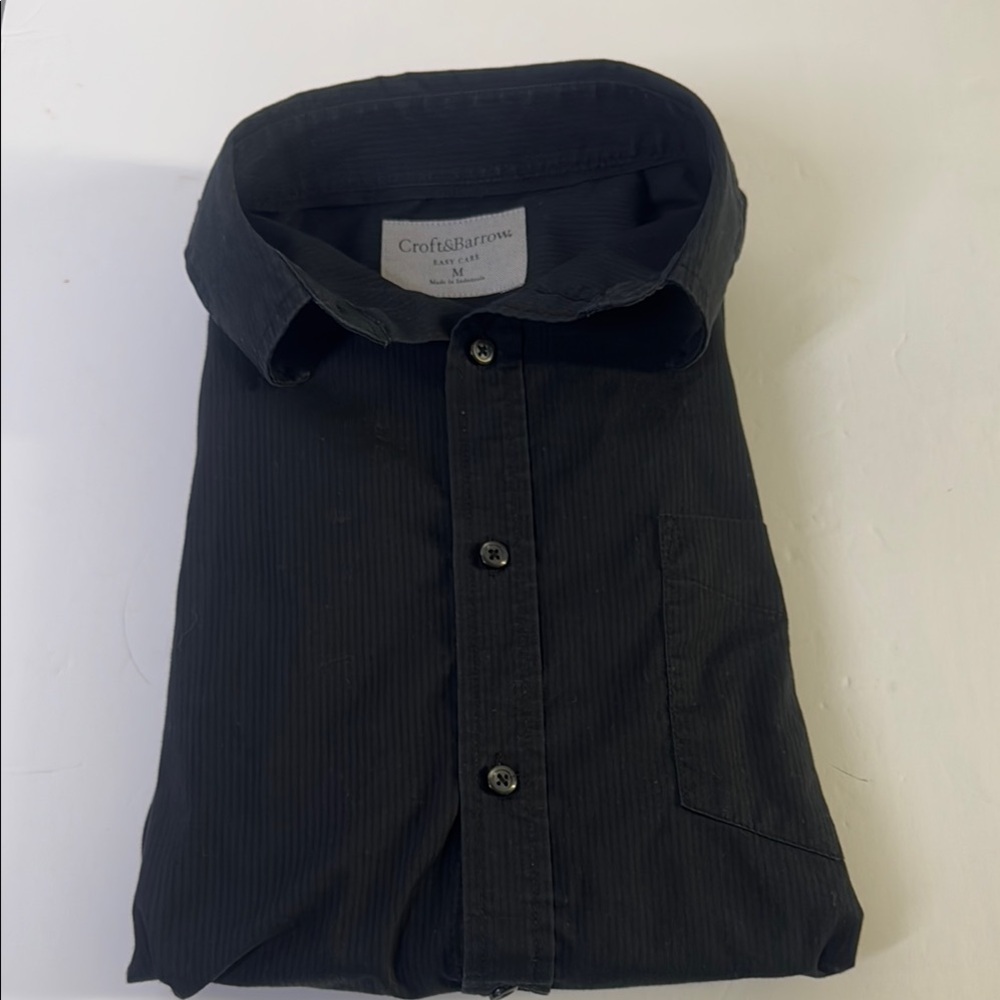 Croft & Barrow Men's Dark Charcoal Button Down Shirt
